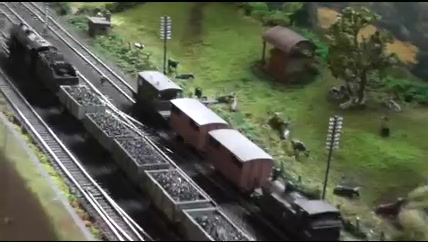 A mixed freight on the main line