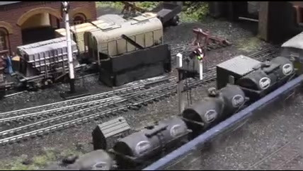 Tank wagons and vans in the yard